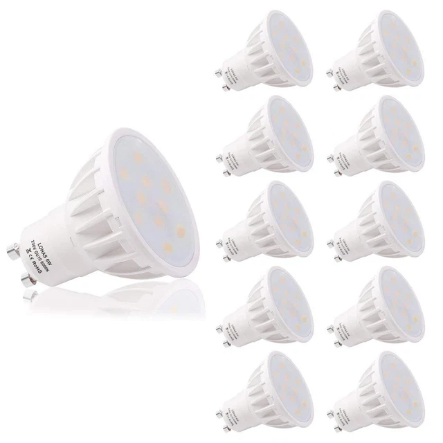 LOHAS GU10 LED Glühbirnen Tag/Warmweiß Hell 6W Spotlicht Cool 50W Ersatz