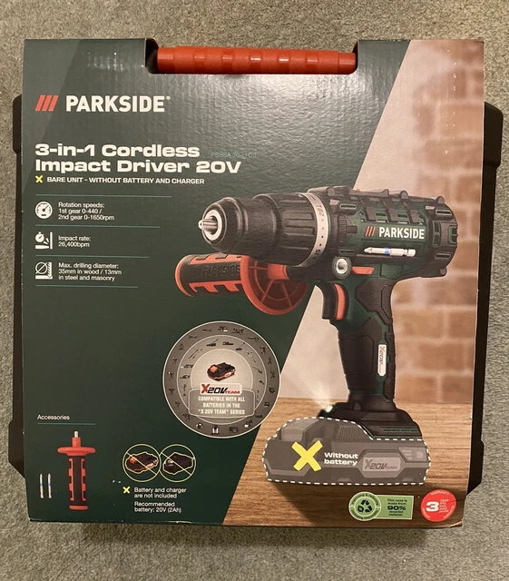 3 in 1 cordless impact drill parkside hotsell