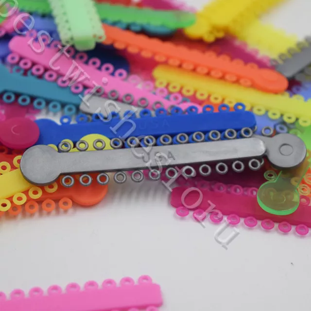 Multi Colors Dental Rubber Elastic Braces Orthodontic Ligature Ties 1008 Ring