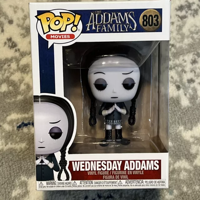 Funko Pop! The Addams Family  803  Wednesday Addams Vaulted AUTHENTIC USA SELLER
