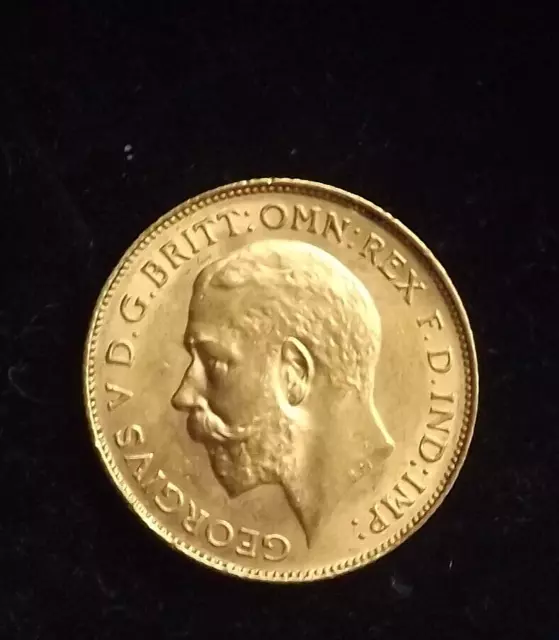 Gold  Half Sovern George V  1918 Genuine