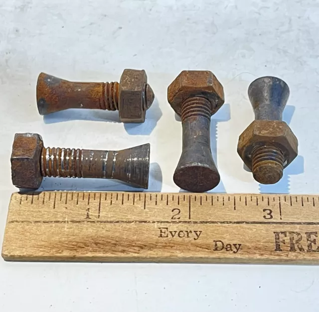 Singer Sewing Machine set of 4 Base Frame Side Bolts 1907 Model 27