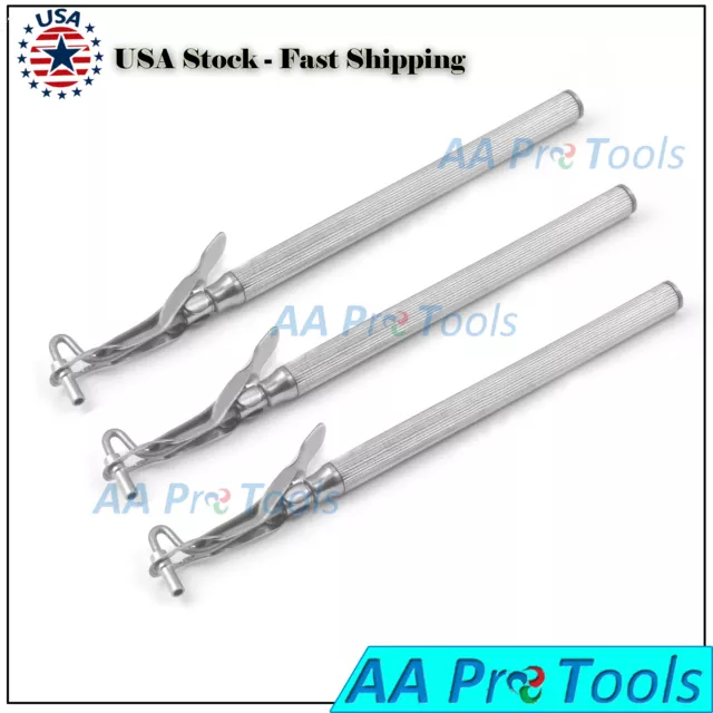 3 Pieces Amalgam LARGE Carrier Single Ended Surgical Dental Instruments