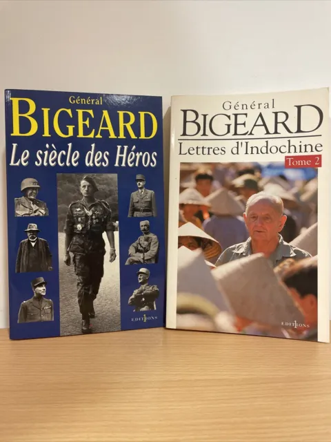 Général Bigeard - Lot 2 Livres Parachutistes / Soldats - Francais / WW2