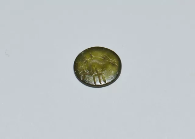 Ancient Greek Intaglio Ring Seal Greco-Roman Carnelian Gemstone Artifact Relic