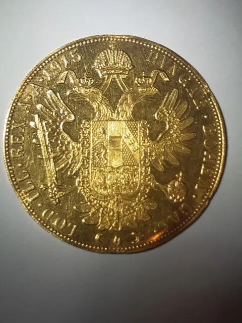 Piece D'or Autrichienne De 4 Ducats Datee 1915