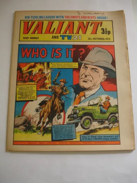 VALIANT And TV 21 comic 30th September 1972