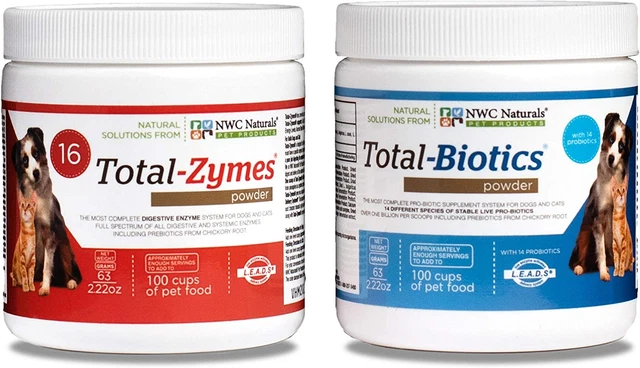 NWC Naturals Mini-Twin Pack 2.22oz Probiotics and Digestive Enzymes for cats and