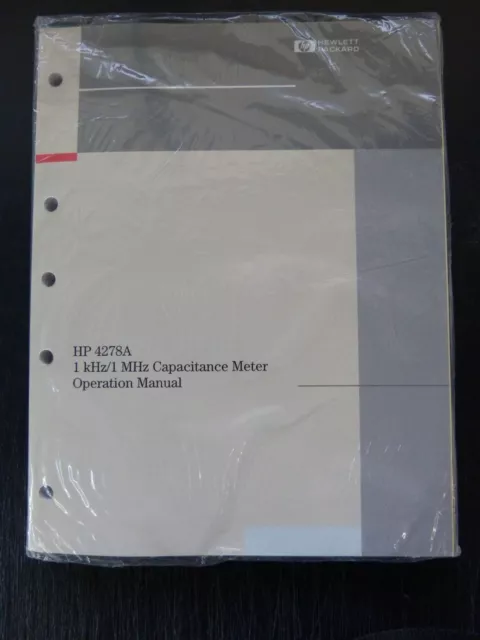 HP Agilent Keysight 4278A capacitance meter operation manual NEW