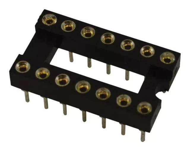 IC Socket, DIL, 0.3&quot;, 14 Way, Turned Pin - SPC15526