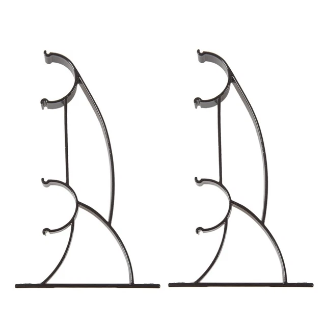 2pcs  Support de Tringle a Rideau en Metal pour 25mm Tringle - Cafe profond E1O8