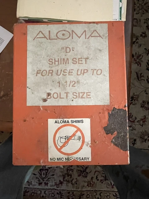 ALOMA - SHIM SET (D) 5" x 5" SHIM SET 1 1/2" Bolt USED