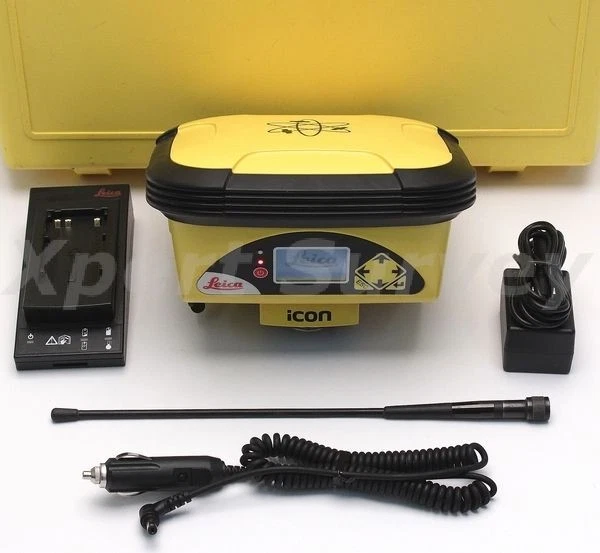 Kit Récepteur GPS Leica ICG81 RTK Complet - 2 Antennes CGA60, écran ICP40, Batterie MMB1300 (Occasion)