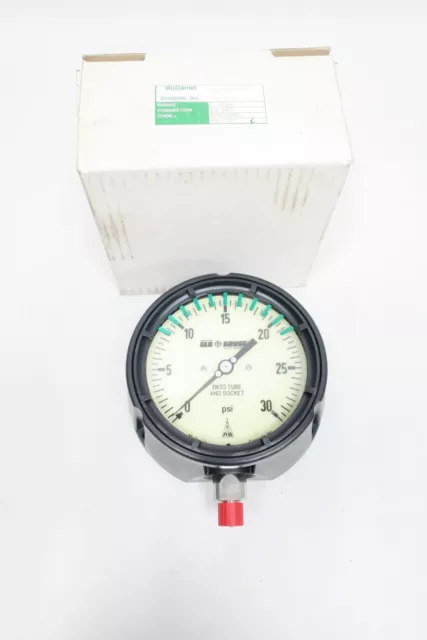 Mcdaniel Controls MPB/SABG AB11221 Pressure Gauge 4-1/2in 0-30psi 1/4in Npt