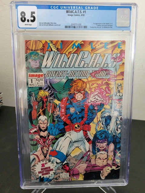 Wildcats #1 Cgc 8.5 Graded Image Comics 1992 1St Appearance! Jim Lee Cover & Art