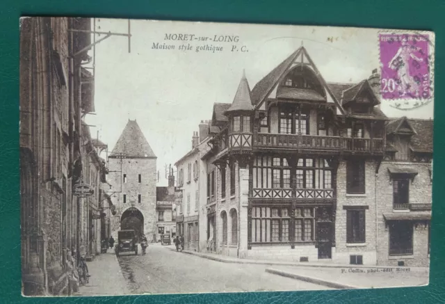 CPA Carte postale Moret sur Loing maison style gothique 1935