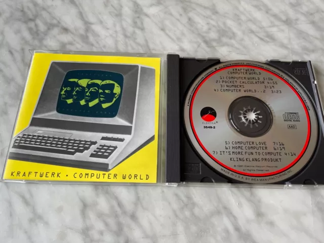 Kraftwerk Computer World CD Elektra 9 3549-2 Florian Schneider, Ralf Hutter