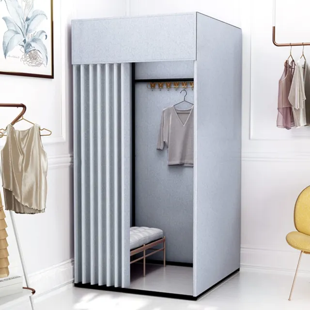 Clothing Store Fitting Room, Movable Square Changing Room, DIY Temporary Locker
