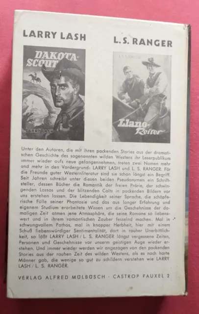 Reiter ohne Ziel. Larry Lash, sehr gutes Leihbuch, o.J. 2