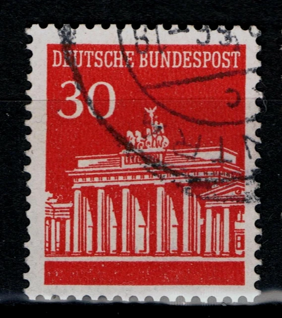 BRD Brandenburger Tor Mi.- Nr. 508 v R gestempelt mit rückseitiger Nummer 100