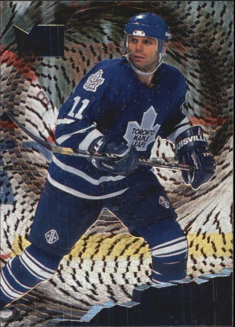 CARTE DE HOCKEY 1995-96 feuilles d'érable en métal #142 Mike Gartner ...