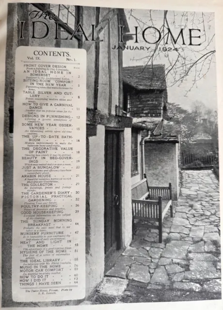 The Ideal Home Magazine veröffentlicht 1924, Januar-Juni, 6 Ausgaben *festgebunden* 2