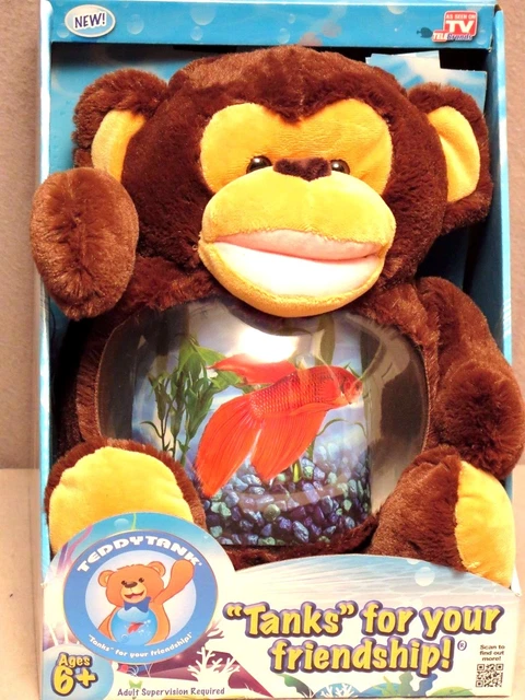 Teddy Tank Betta Fish Bowl Penguin/Dog/Monkey/Unicorn Aquarium As Seen On TV 5