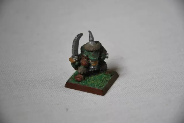 Kev Adam ORC WITH SWORD 5 Warhammer Fantasy / The Old World OOP (metal, painted)