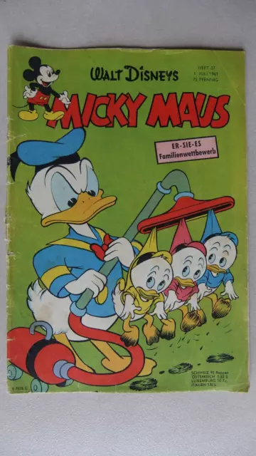 Micky Maus Heft Nr. 27 / 1961