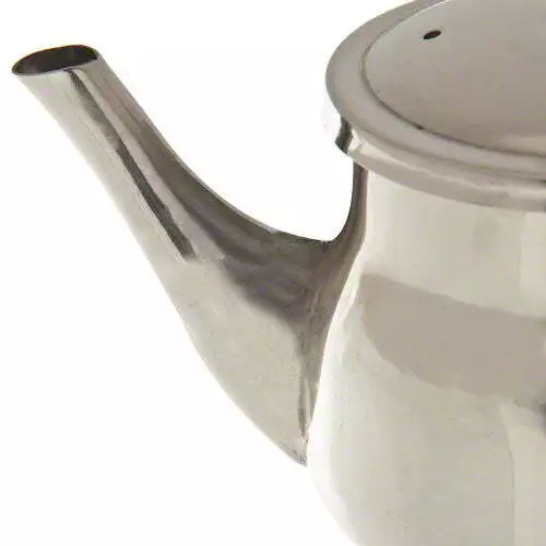 Stainless Steel Gooseneck Tea & Coffee Pot w/ Vented Hinged Lid 3