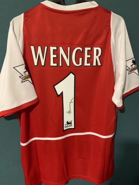 signed arsenal invincibles shirt