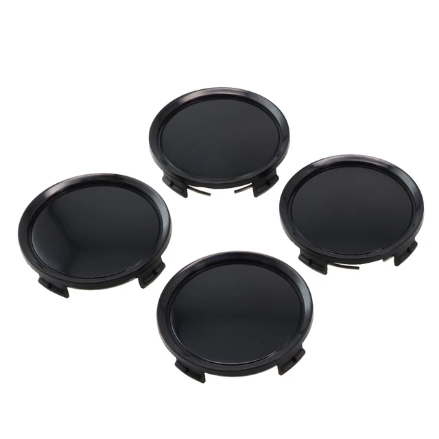 Set 4 pezzi tappo centrale universale ABS ruote auto tappo centrale nero 75 mm (