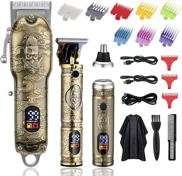 BARBERO Maquina De Cortar Cabello Recortadora Recortar Kit Pelo Corte PRO