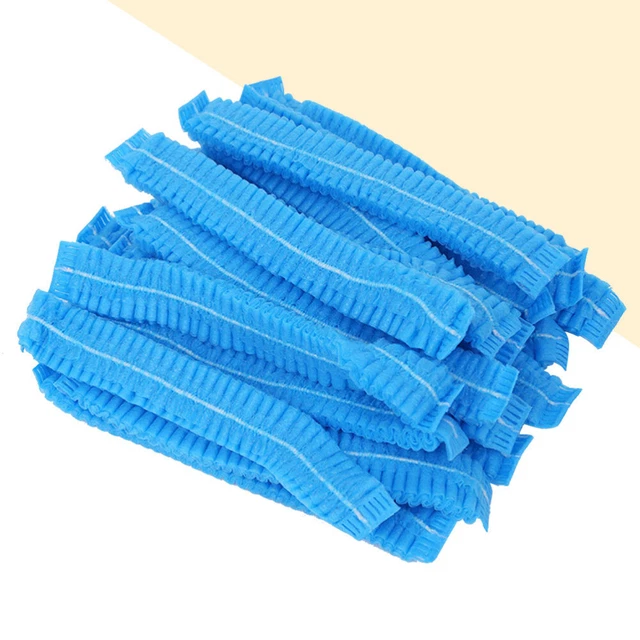 100 piezas tapa de espuma desechable tapa de servicio de alimentos red para el cabello trabajo