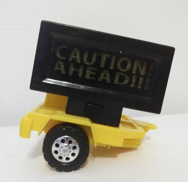 Tonka Road Crew Truck 'Caution Ahead' Warning Road Sign Trailer - light up