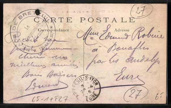 CPA Breteuil, Place de la Gare 2