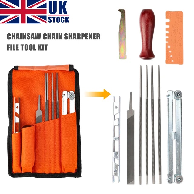 10 PCS CHAINSAW Sharpening For Stihl Filing Kit Chain Sharpen Saw Files