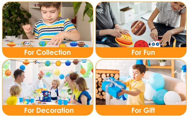 Sewing Felt Toy for Fine Motor Skills DIY Sewing Solar System Craft Kit GryAA