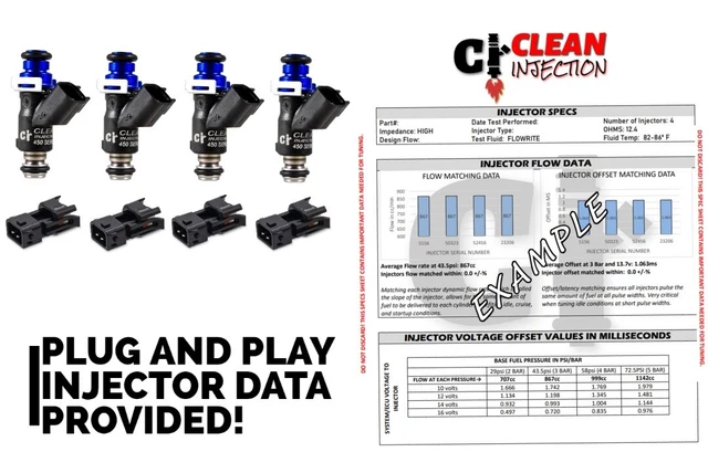 4Pcs 16450-RBB-000 Fuel Injectors For Honda Civic Acura TSX RSX