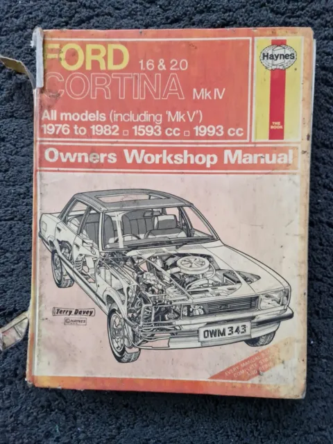 Ford Cortina Mk IV & V ALL MODELS 1976-1982 Haynes Owners Workshop Manual Book