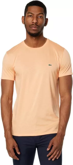 Lacoste Authentic Pima Cotton Men's Short Sleeve Crew Neck Jersey T-Shirt TH6709