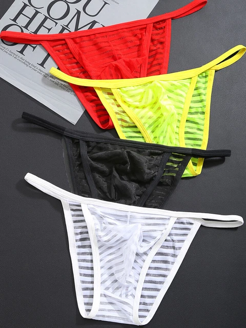 Slip Homme Transparent Casey Kevin - Lingerie Sexy En Mesh - 90% Polyamide 10% Élasthanne - Taille S à XXL