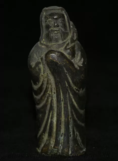 3.2 "Estatua de Buda de Chine chino bronce Arhat Damo Bodhidharma Dharma