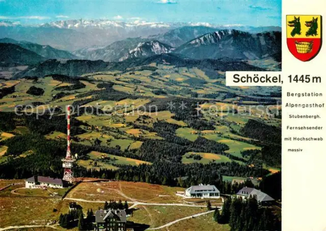 73285220 Graz_Steiermark Fliegeraufnahme Schoeckel Bergstation Hochschwabmassiv