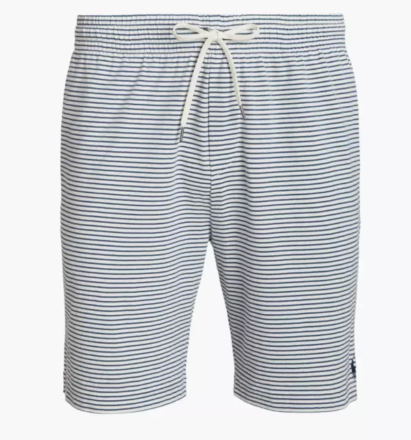 Polo Ralph Lauren L32713 Mens Blue Pinstripe Brushed Knit Shorts Size XXL 3