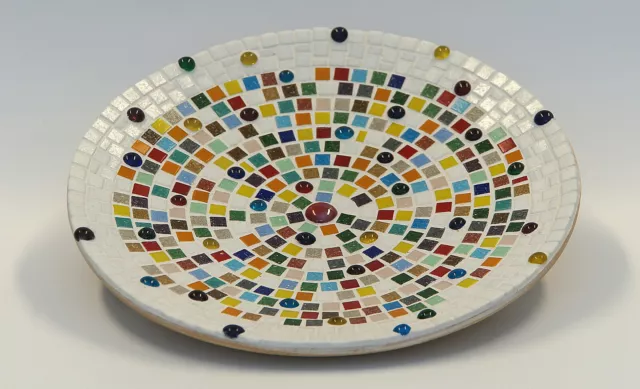 Mosaik Joy-Glas grün mix, 10x10x4 mm, 1 Beutel - 200 g (ca. 290 Steine) 3