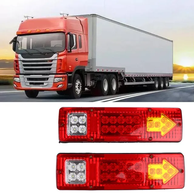 2x 46 LED LKW-Rücklichtleiste Rückwärtslaufendes Rücklicht für LKW-Bootsla ZR