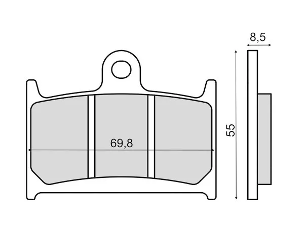 Plaquettes de Frein Avant Frittées Triumph Speed Four 600 2002 RMS 225103033