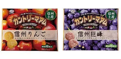 Japanese Popular sweets COUNTRY MA'AM Shinshu apple ＆ Kyoho 16 pieces set 6374