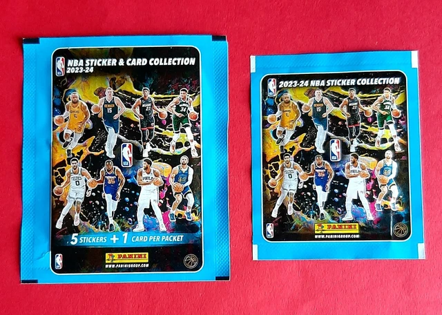 2× PANINI SEALED Pack Nba 2023 2024 Pochette Bustina Sticker & Card ...